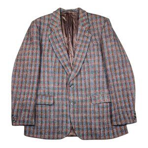 Centaur x Harris Tweed Heathered Plaid Wool Sport Coat
